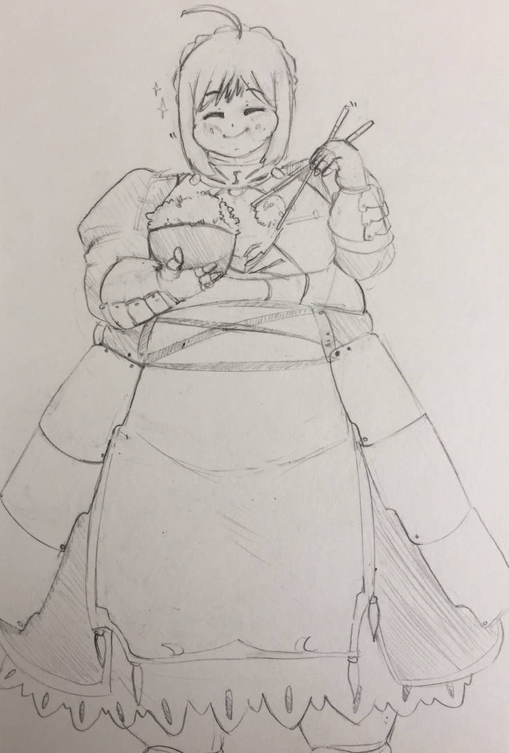 Comm: Saber's Rice by RemRamWaluigi on DeviantArt