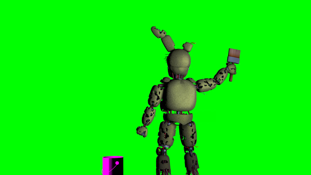 Spring Strap Greenscreen Springtrap Painting Greenscreen by DoodleBear8783 on DeviantArt