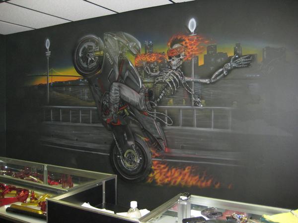 Wall Mural i airbrushed