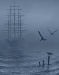 Ship in the mist