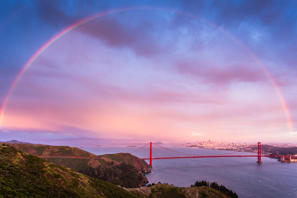 Rainbow - Golden Gate Bridge by xelement Rainbow - Golden Gate Bridge by xelement