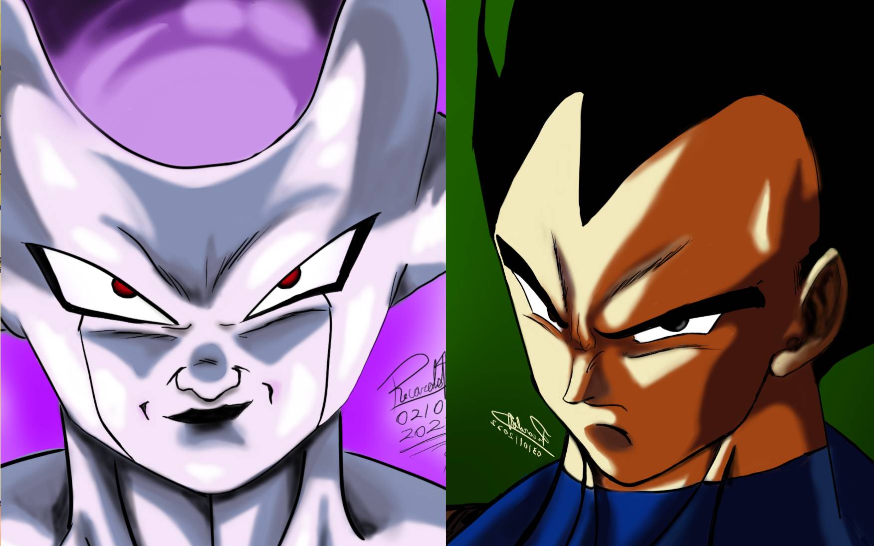 Freeza VS Vegeta by guestricardo on DeviantArt