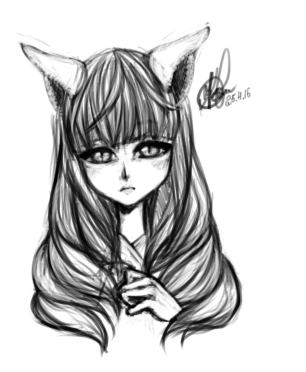 Cat Girl Sketch By Pclolly On Deviantart Cat Girl Sketch By Pclolly On Deviantart