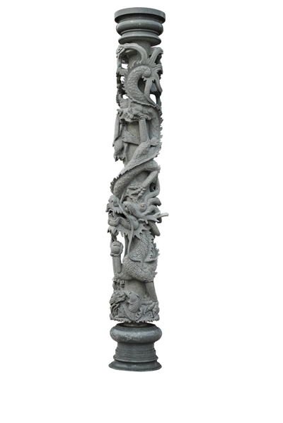 Pillar outside an abandoned Chinese Buffet by FollowinTheBlackBird