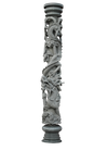Pillar outside an abandoned Chinese Buffet by FollowinTheBlackBird