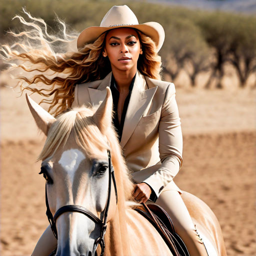 Beyonce riding a Palomino Horse by FantasyStar125 on DeviantArt