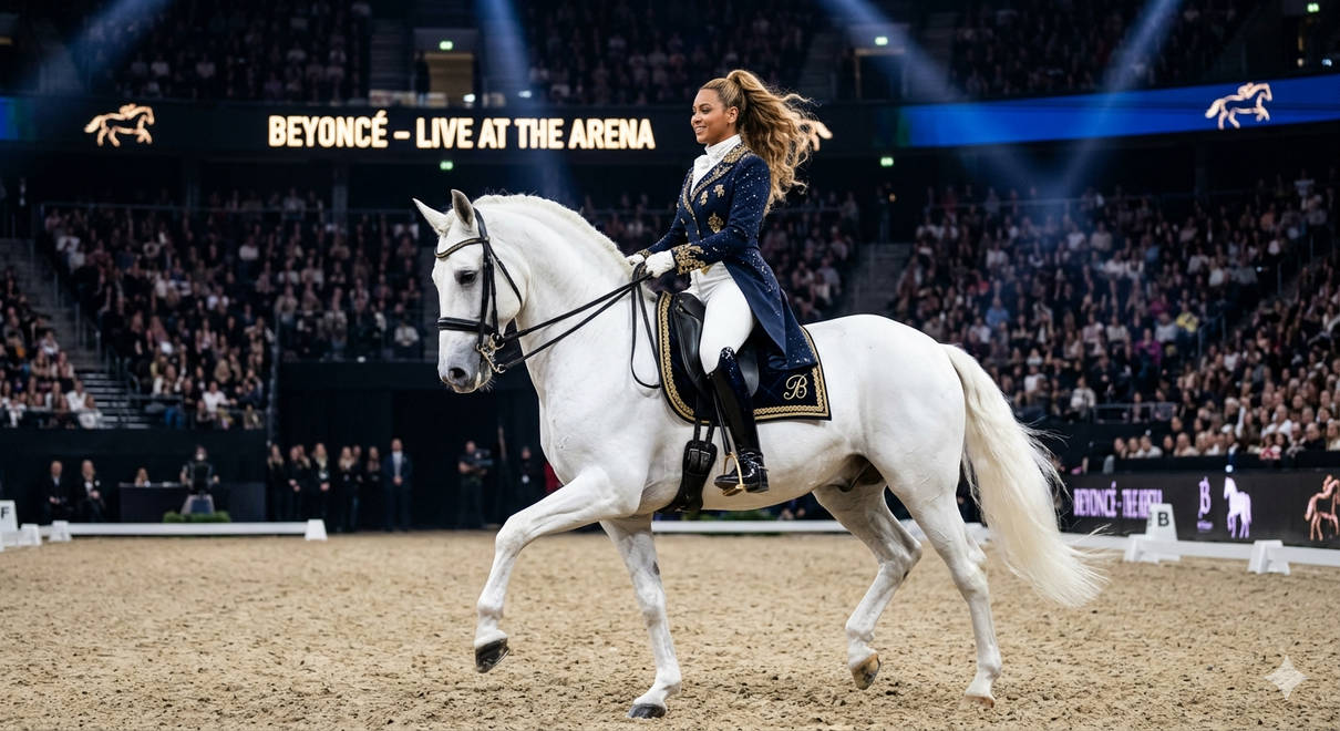 Beyonce riding a Lipizzaner Stallion by FantasyStar125 on DeviantArt