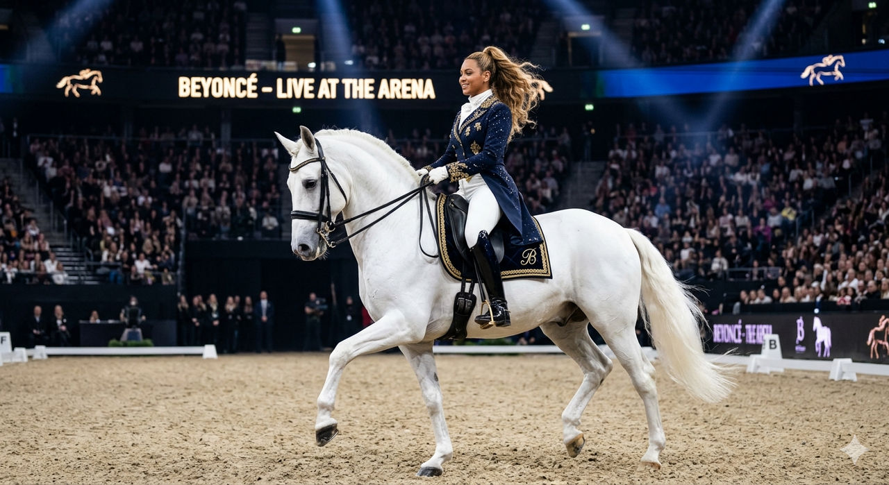 Beyonce riding a Lipizzaner Stallion by FantasyStar125 on DeviantArt