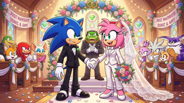 sonic and amy wedding