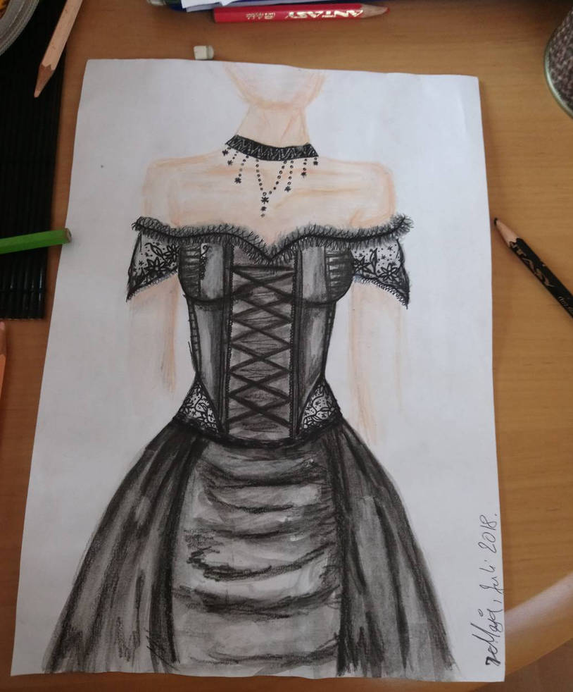 corset dress drawing How to draw a corset I Draw Fashion