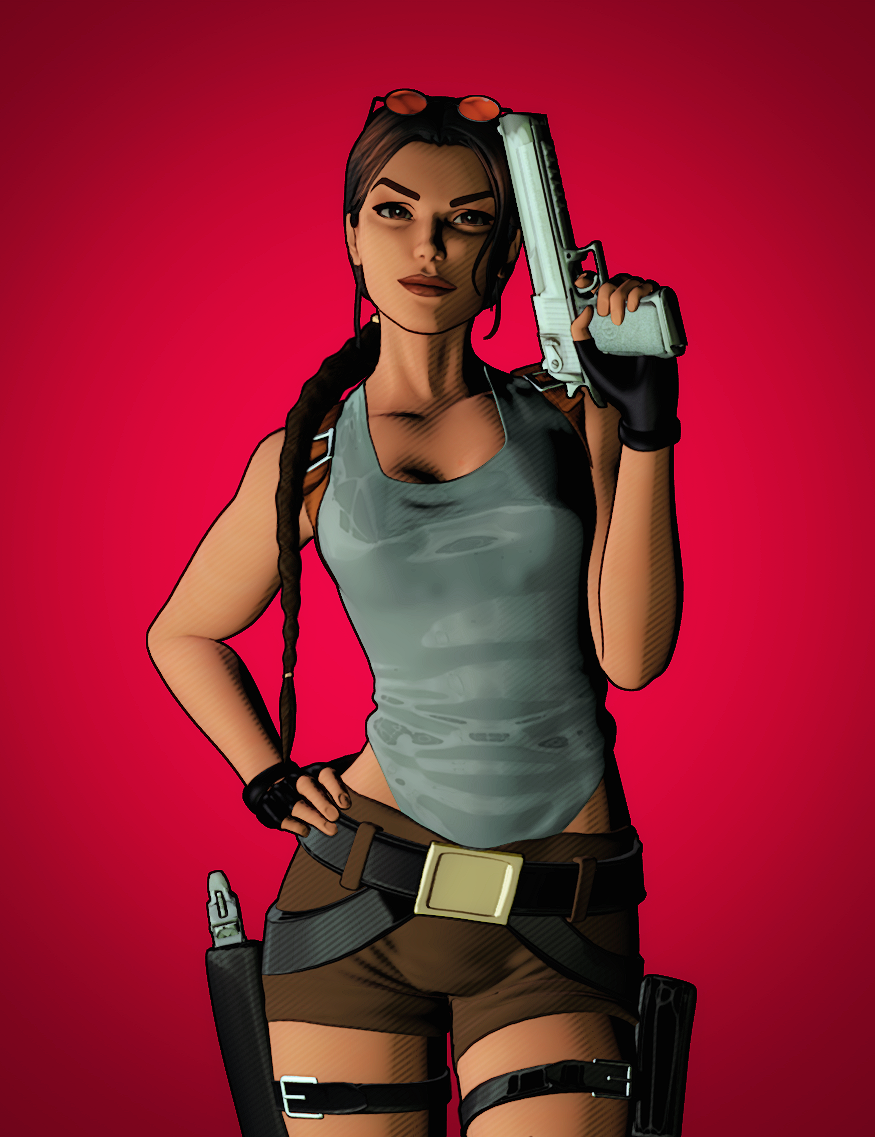 Simple Lara Croft Render