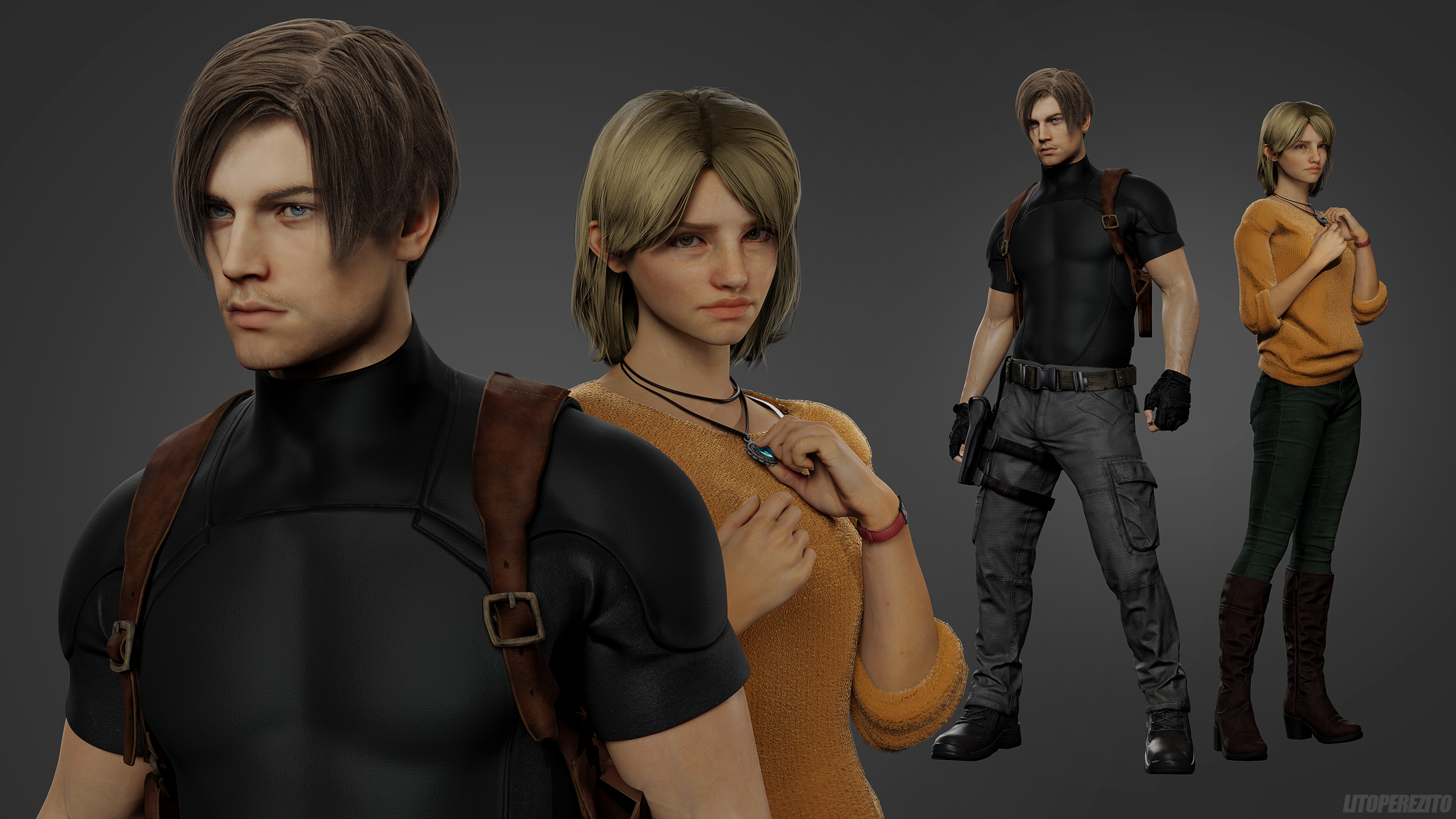 Ashley #2 RE4 - Professional Render by Allan-Valentine on DeviantArt