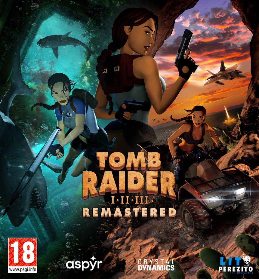 Thom Rader Tomb Raider I II III Remastered Cover (logos) by LitoPerezito on DeviantArt