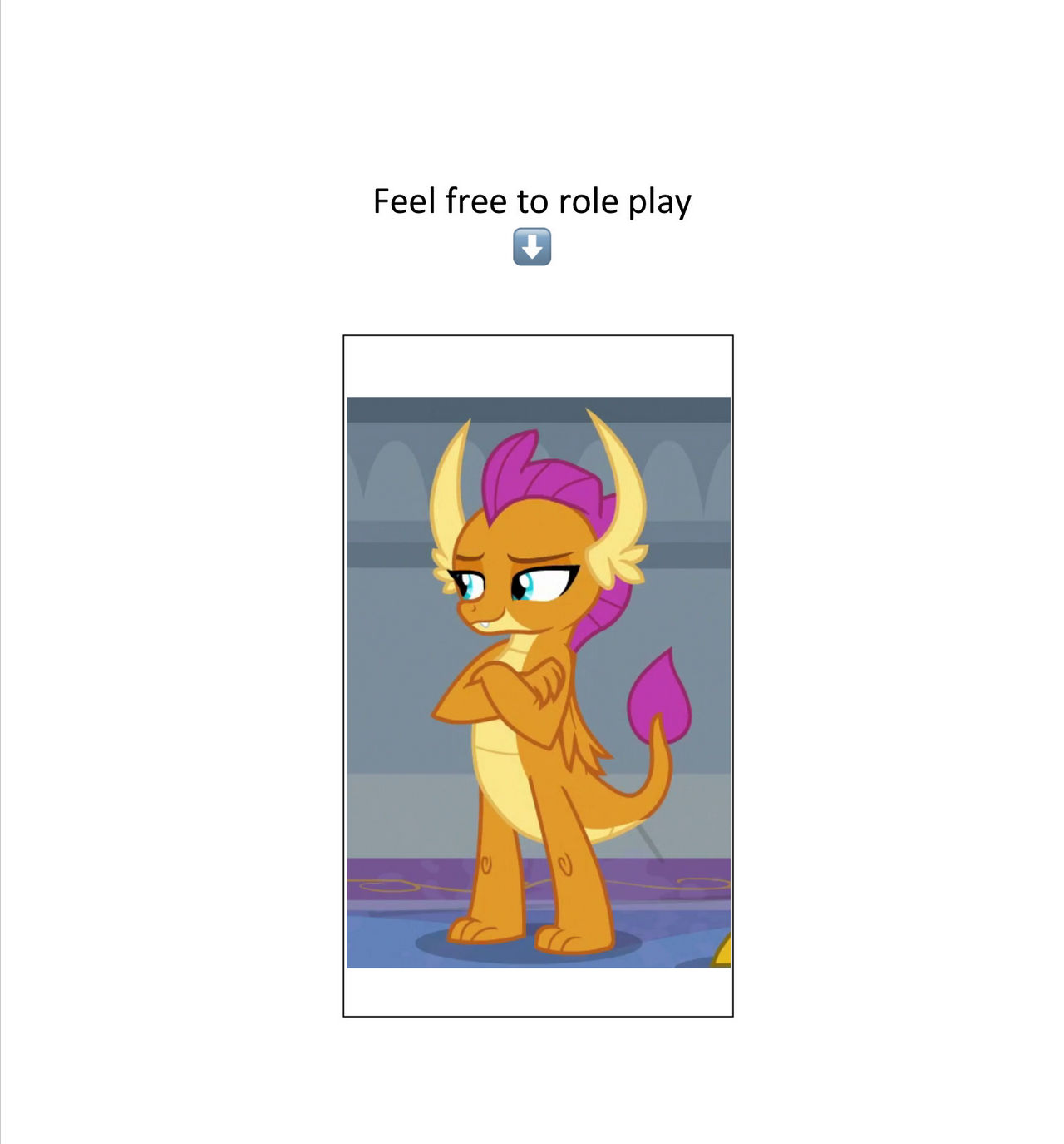 Feel free to rp: Smolder (MLP) by CanisLupus2020 on DeviantArt