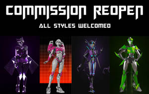 COMMISSION REOPEN - All Robot Styles are welcome