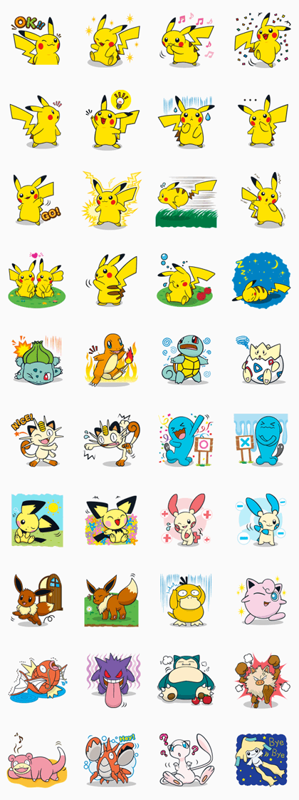pokemon lineapp sticker expressions