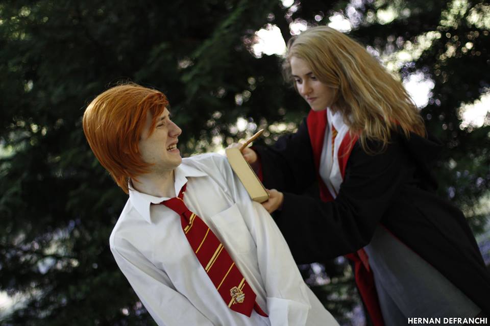 Hermione Granger and Ron Weasley.