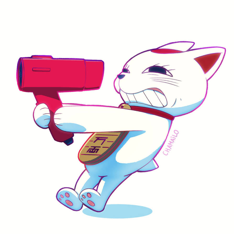 Dandadan Cat Turbo granny fanart sticker by Chamailo on DeviantArt