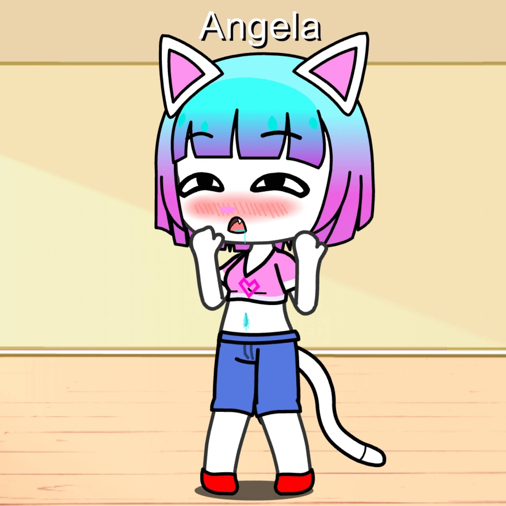 Angela's belly button drooled by larotganga on DeviantArt