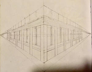 2 point perspective building practice 