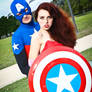 Captain America and Jessica Rabbit