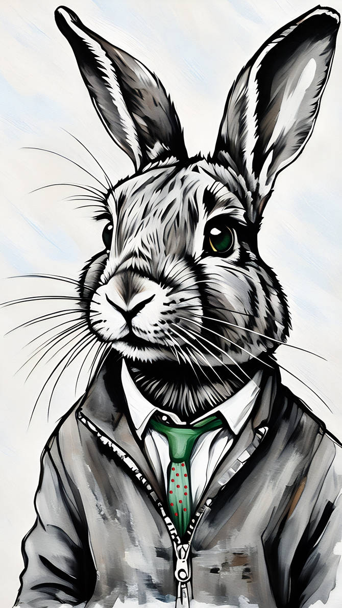 Worker rabbit by themartiansdesign on DeviantArt