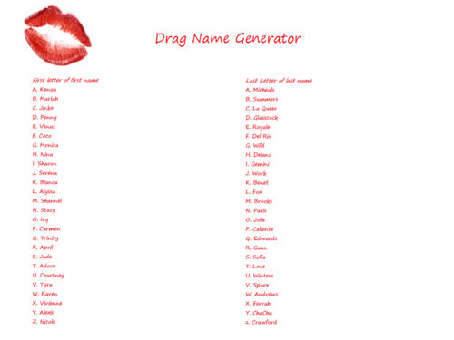 Drag Name Generator By NightingaleStorm13 On DeviantArt drag-name-generator-by-nightingalestorm13-on-deviantart