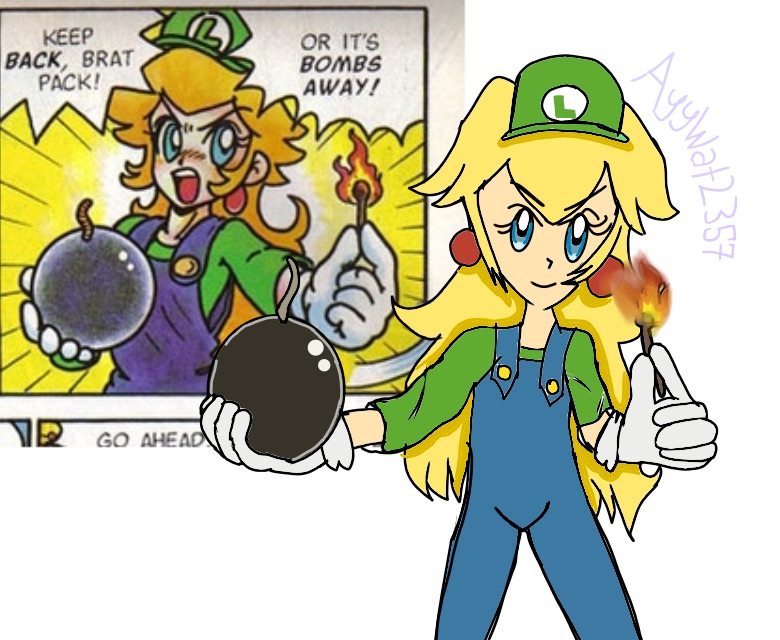 Princess Peach (Super Mario Adventures comic) by AyyWat2357 on DeviantArt