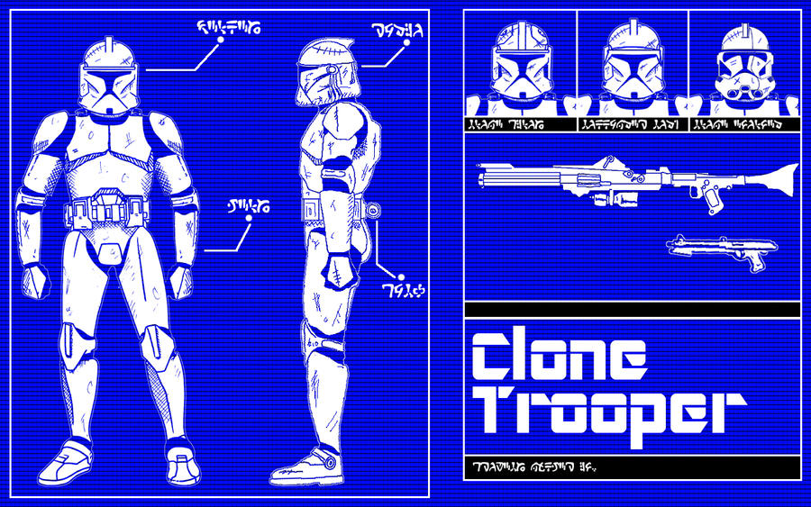 clone trooper blue print