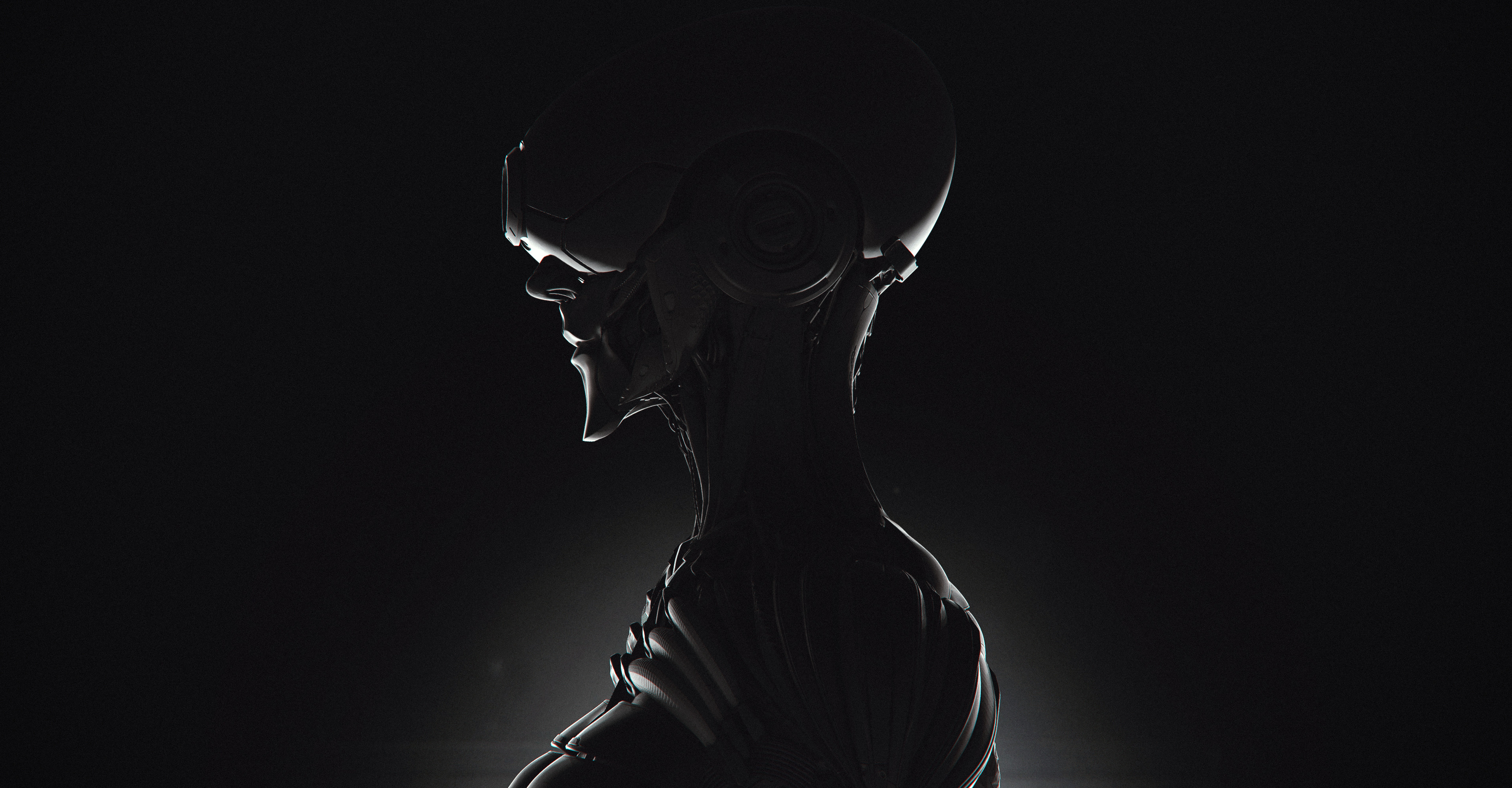 4K WallhavenSFW Digital Female Cyborg Profile