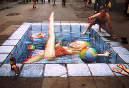 Piscine2 By  Julian Beever