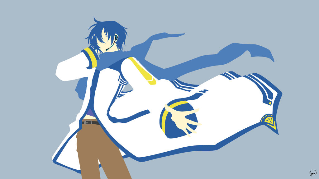 Kaito (Vocaloid) Minimalist Wallpaper