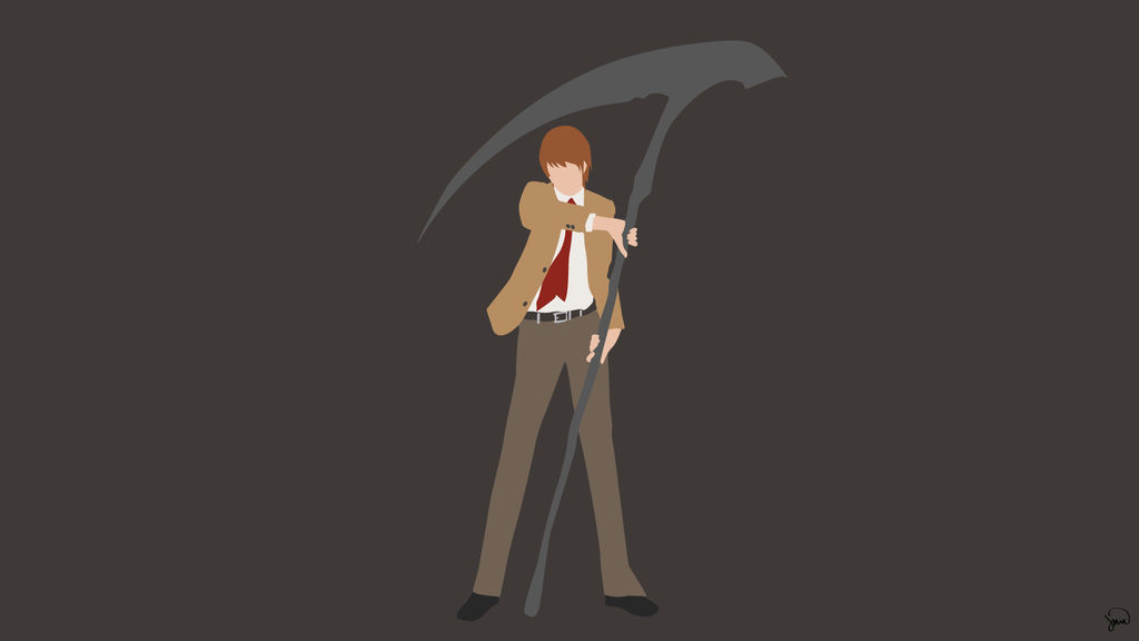 Light Yagami (Death Note) Minimalist Wallpaper by greenmapple17 on ...