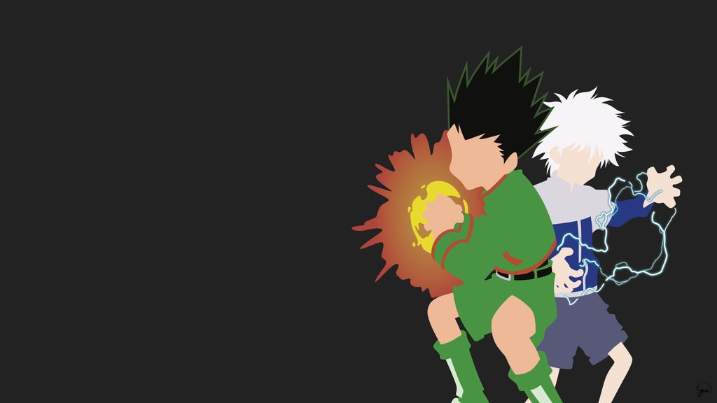 Gon Killua Hunter X Hunter Minimalist Wallpaper By Greenmapple17 On Deviantart