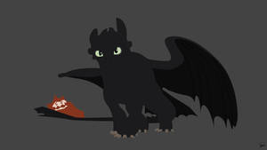 Toothless (How to Train Your Dragon) Minimalism