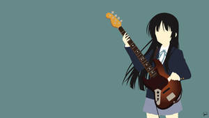 Mio Akiyama (K-On!) Minimalist Wallpaper