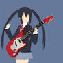 Azusa Nakano (K-On!) Minimalist Wallpaper