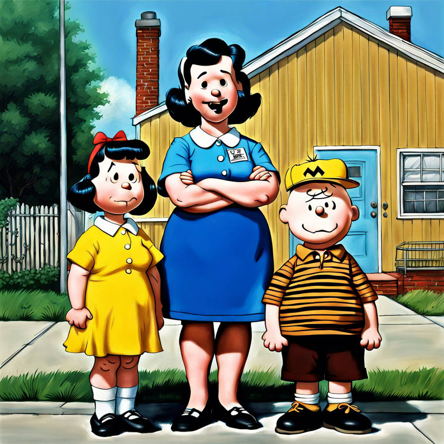 Hyper realistic full size image Bbw Lucy Van Pelt