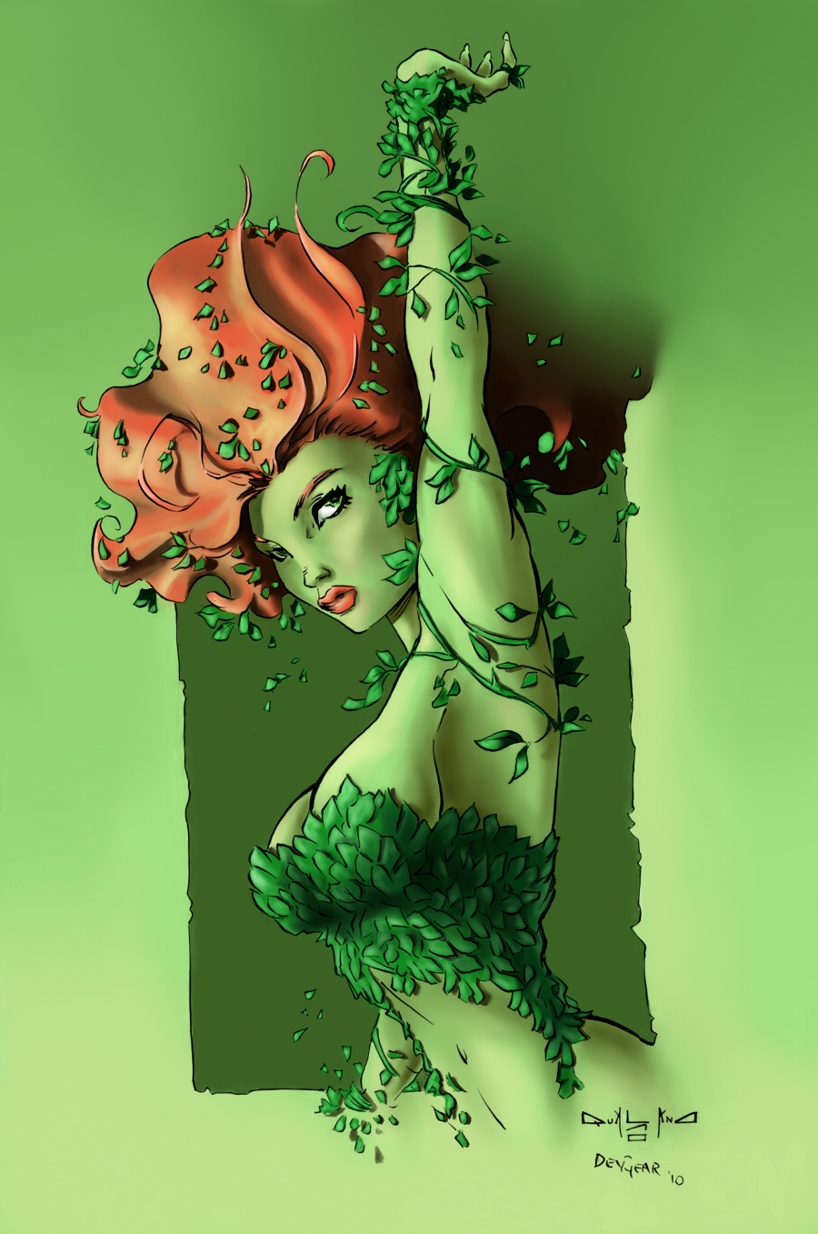 poison ivy colored