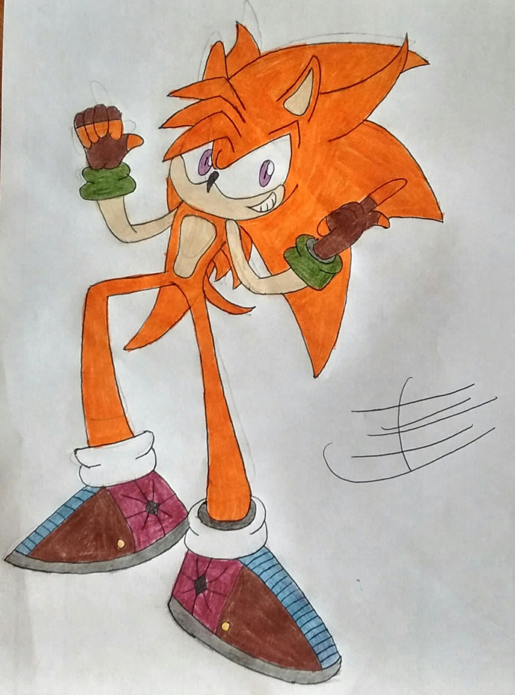 Radical the Hedgehog Fanart by Rushaghan