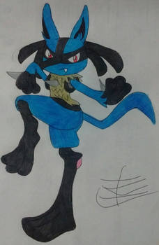 SSBU- Lucario Fanart