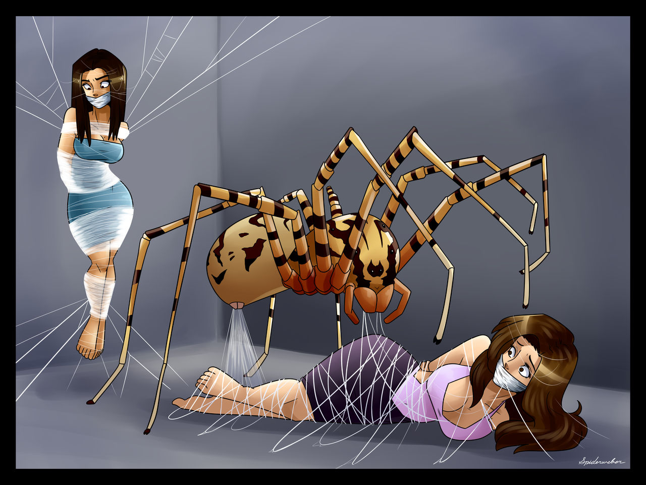 Girl Tickle by spiderweber