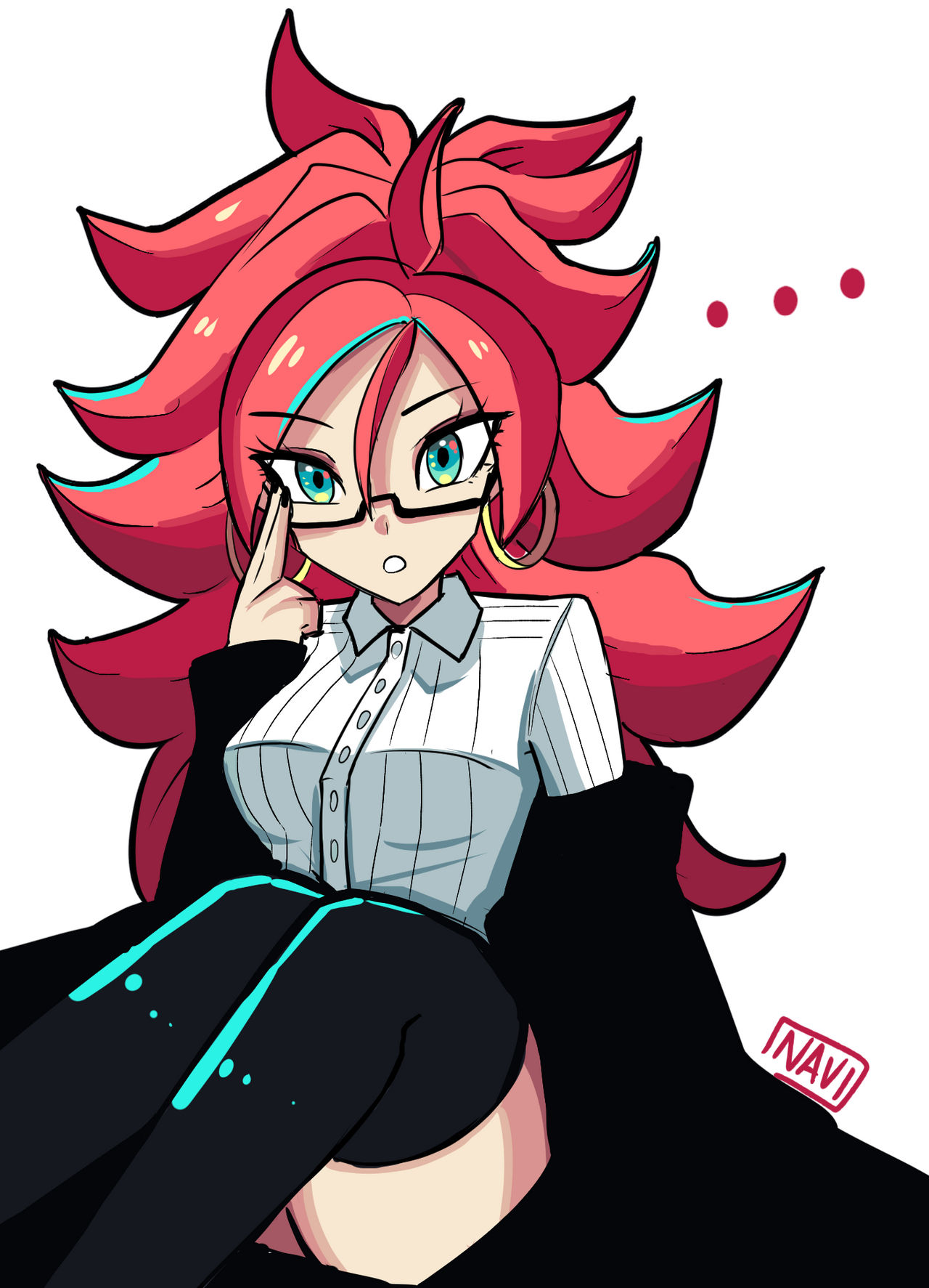 Android 21 Sketch by Naviettart on DeviantArt