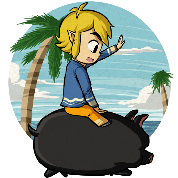 Link's Literal Piggy-Back Ride