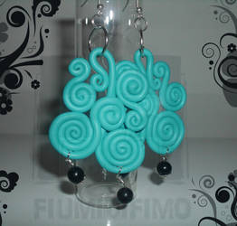 Turquoise Swirl Earrings