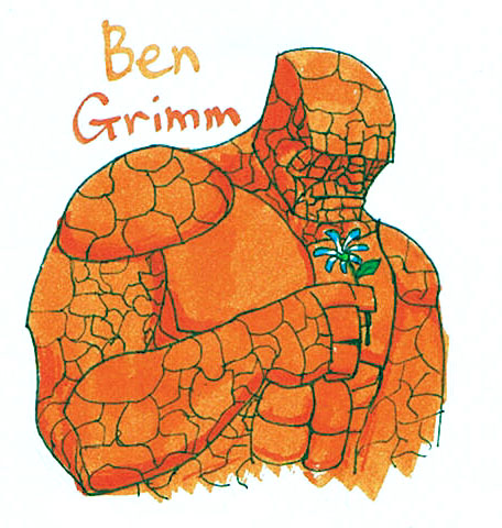 Ben Grimm with flower