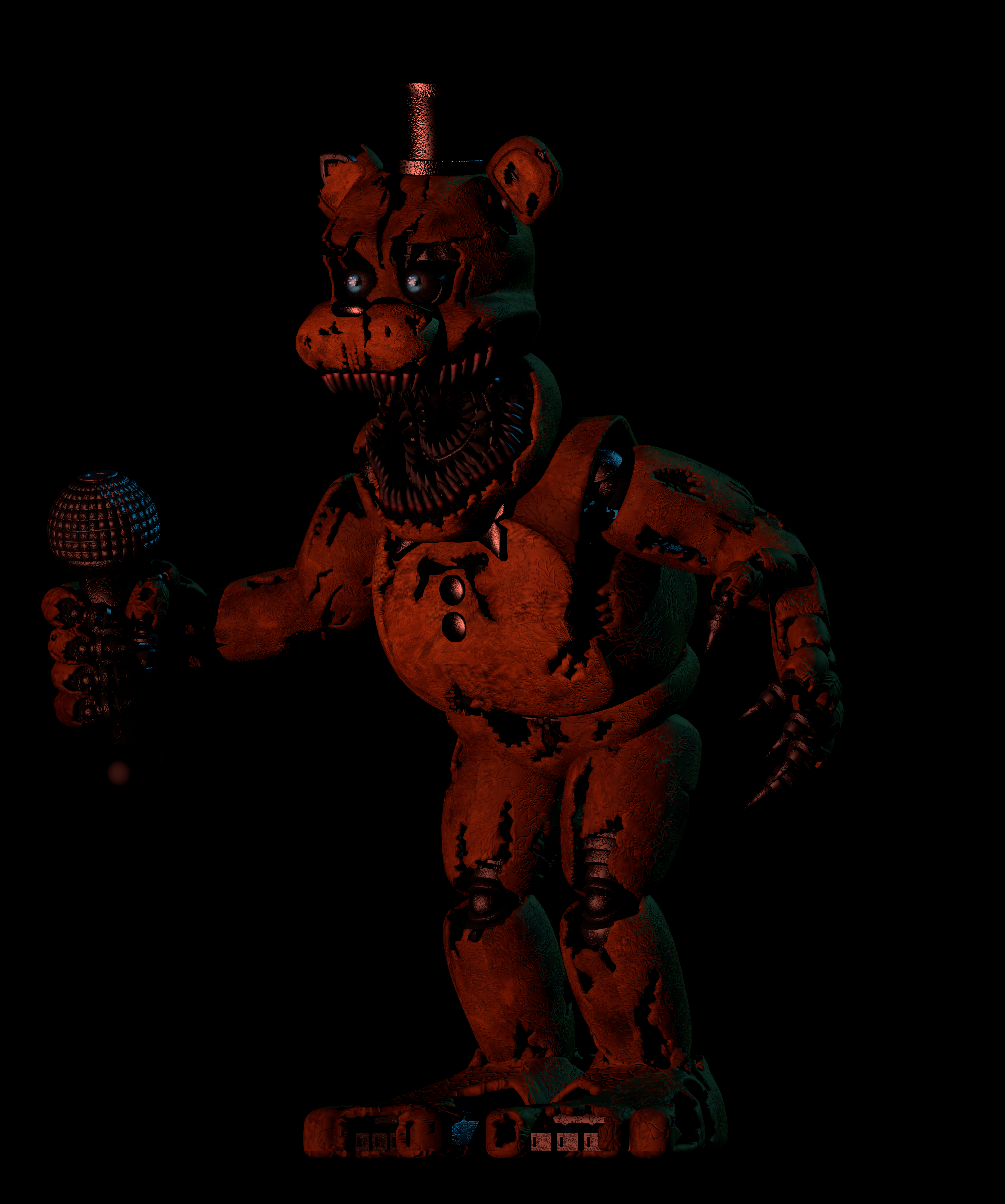 3ds Max Withered Freddy, StrangeSpyder Model by EndyArts