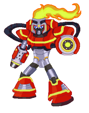 Fireman Megaman Fully Charged By Flackyflakes On Deviantart