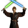 Anakin Skywalker (Dual Lightsabers) PNG