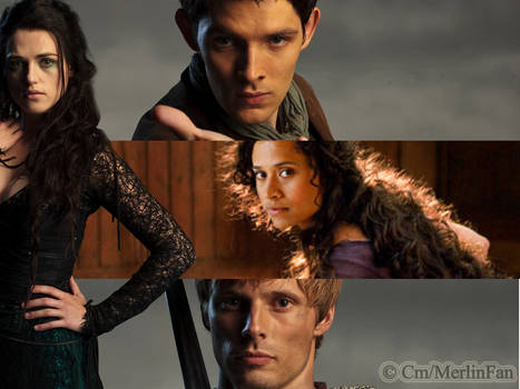 Arthur, Gwen, Merlin and Morgana